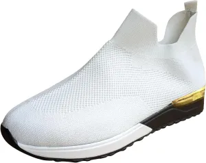 Running Shoes for Women Wide Width Women's Slip On Shoes Wide Toe Box Black Sneakers for Women Comfortable Size 11 All Black Tennis Shoes for Women Zapatos Sin Cordones para Mujer