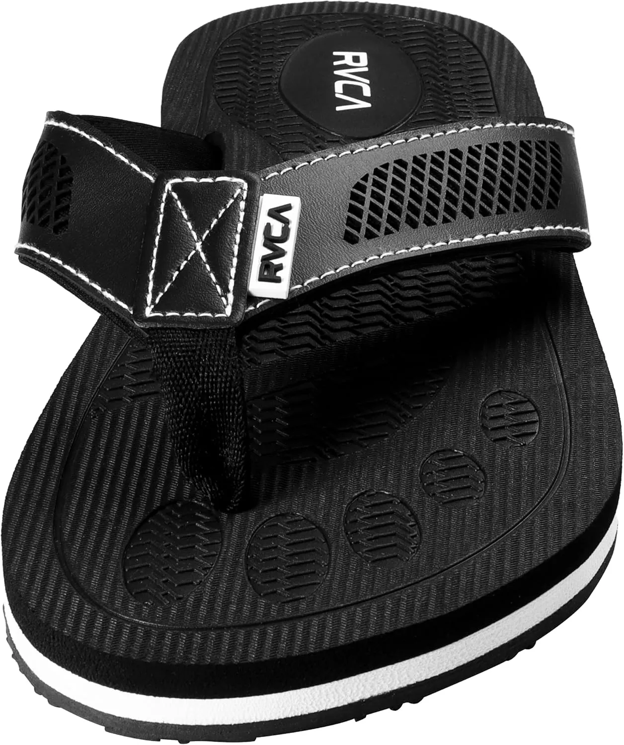 RVCA Perforated T-Bar Sandals - Breathable, Cushioned, and Durable Footwear