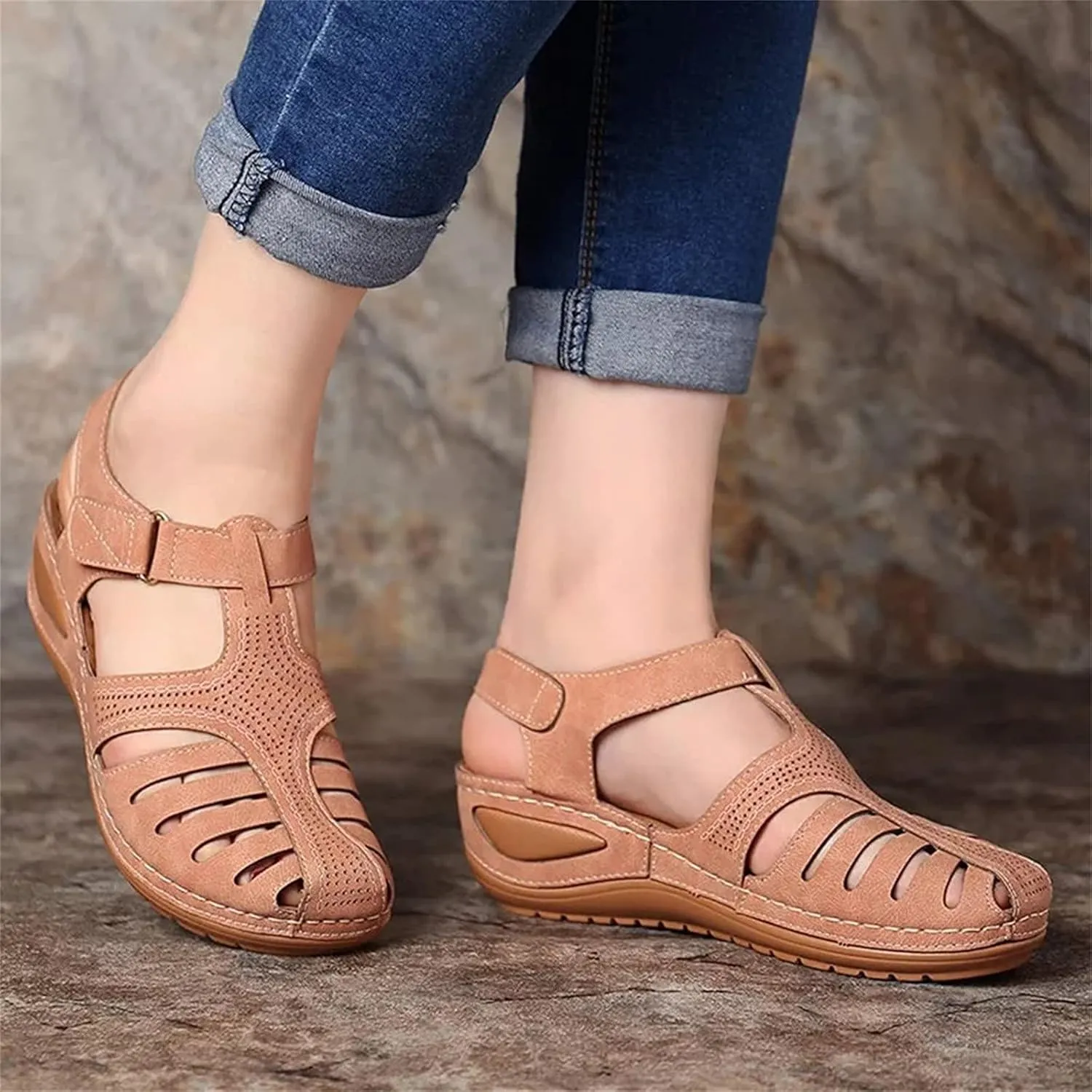 SBGMoSJ Orthopedic Sandals for Men Plantar Fasciitis Best Walking Sandals for Women Travel Dressy Wide Low Wedges for Women Evening Best Mens Flip Flops Black Platform Sandals Nude Heel Sandals
