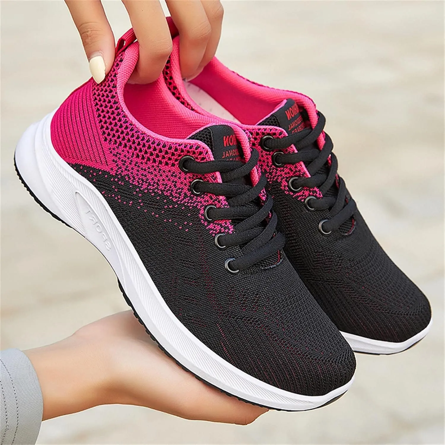 SBGMoSJ Women's High Top Wedge Fashion Sneakers Hidden Heel Women Orthopedic Sneakers Walking Shoes Slip On Tennis Shoes for Women Women's Sneakers Zapatos CóModos para Mujeres Embarazadas