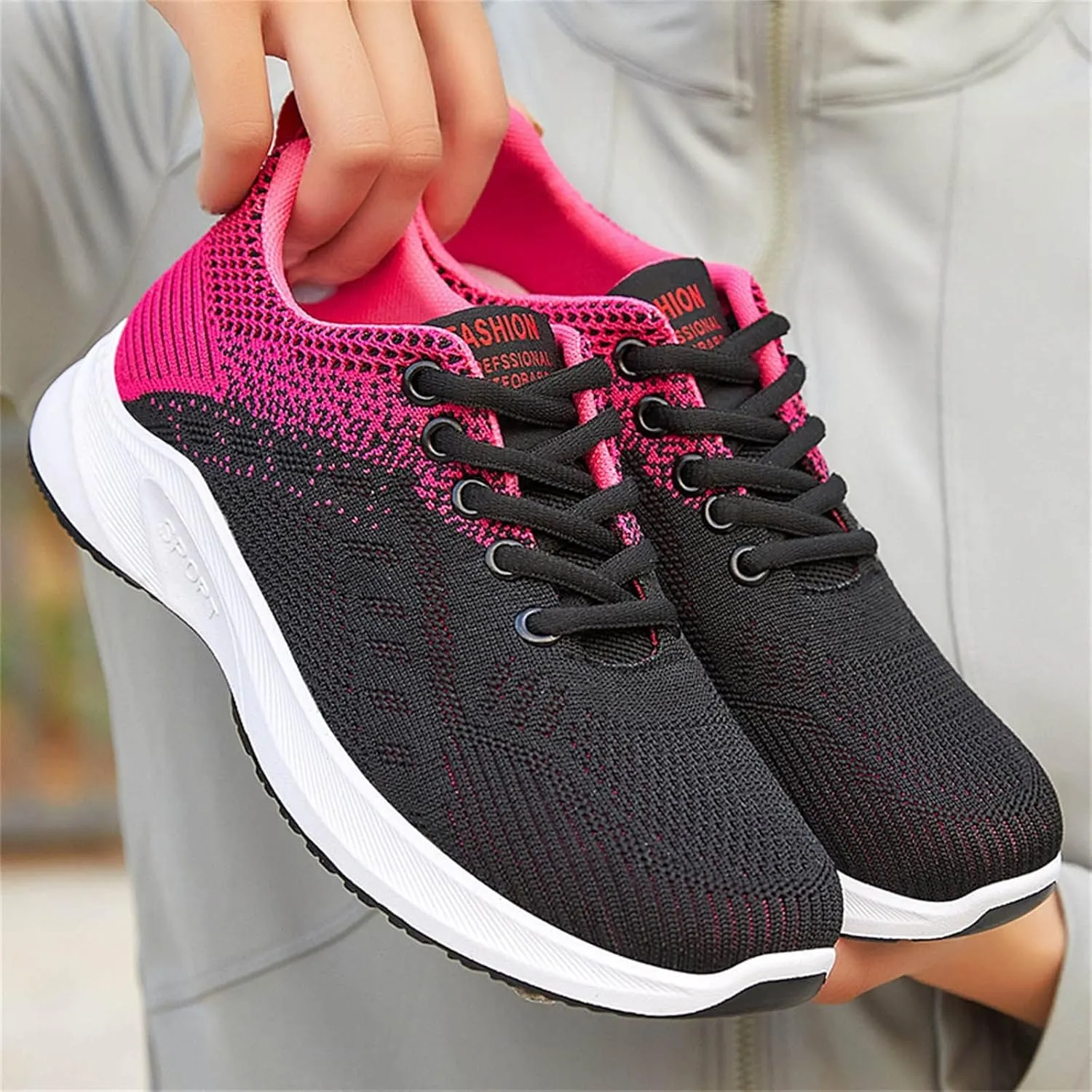 SBGMoSJ Women's High Top Wedge Fashion Sneakers Hidden Heel Women Orthopedic Sneakers Walking Shoes Slip On Tennis Shoes for Women Women's Sneakers Zapatos CóModos para Mujeres Embarazadas