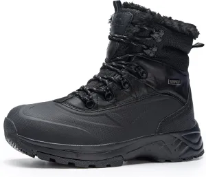 SHULOOK Men's Waterproof Hiking Boots Anti-Slip Lightweight Outdoor Mid Top Ankle Boot for Men Breathable Hiker Trekking Trails Shoes