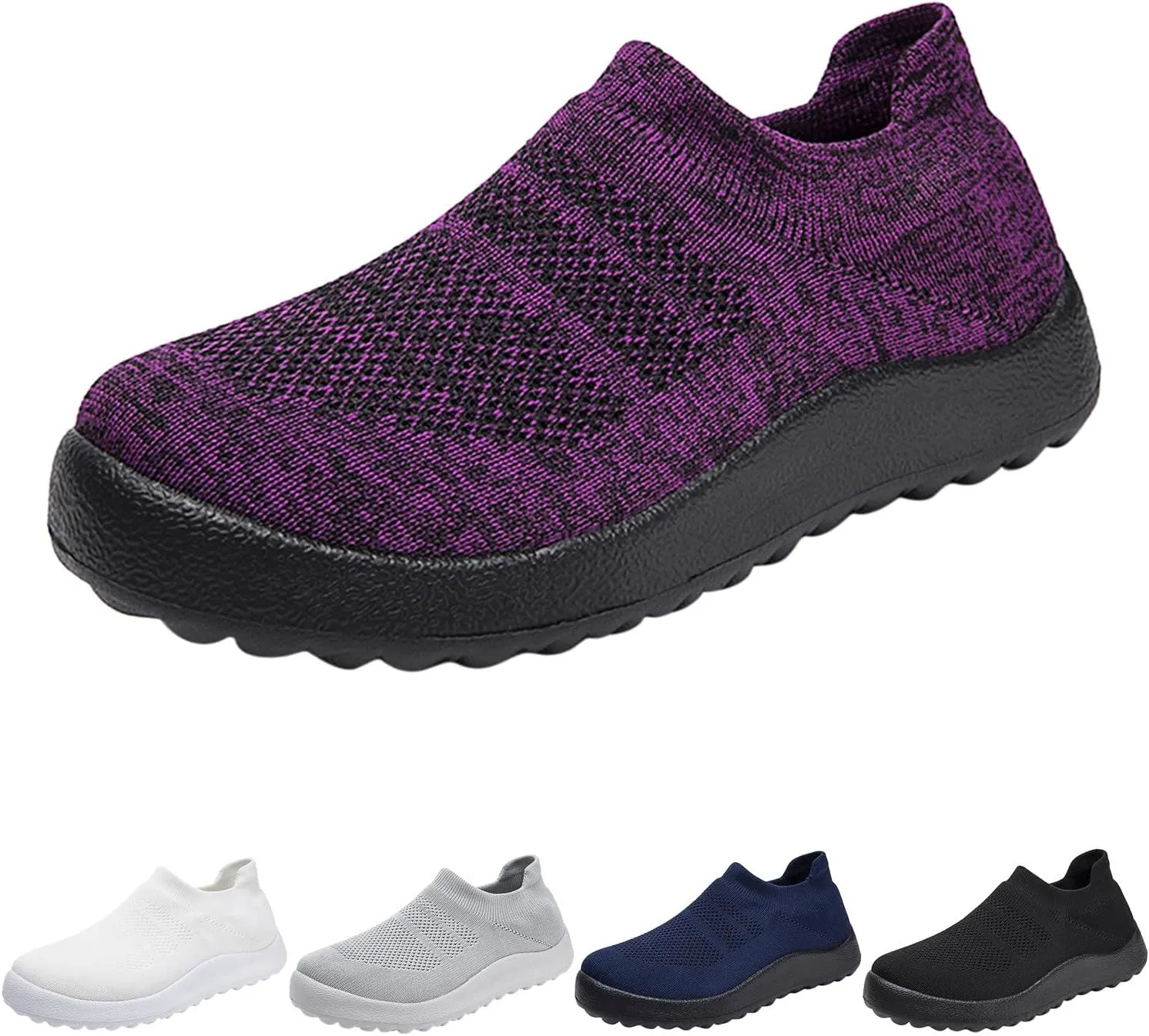 Sneakers for Women Running Shoes Slip On Casual Womens Running Shoes Wide Feet Dress Casual Shoes Platform Sneakers Platform Tennis Shoe White Loafers