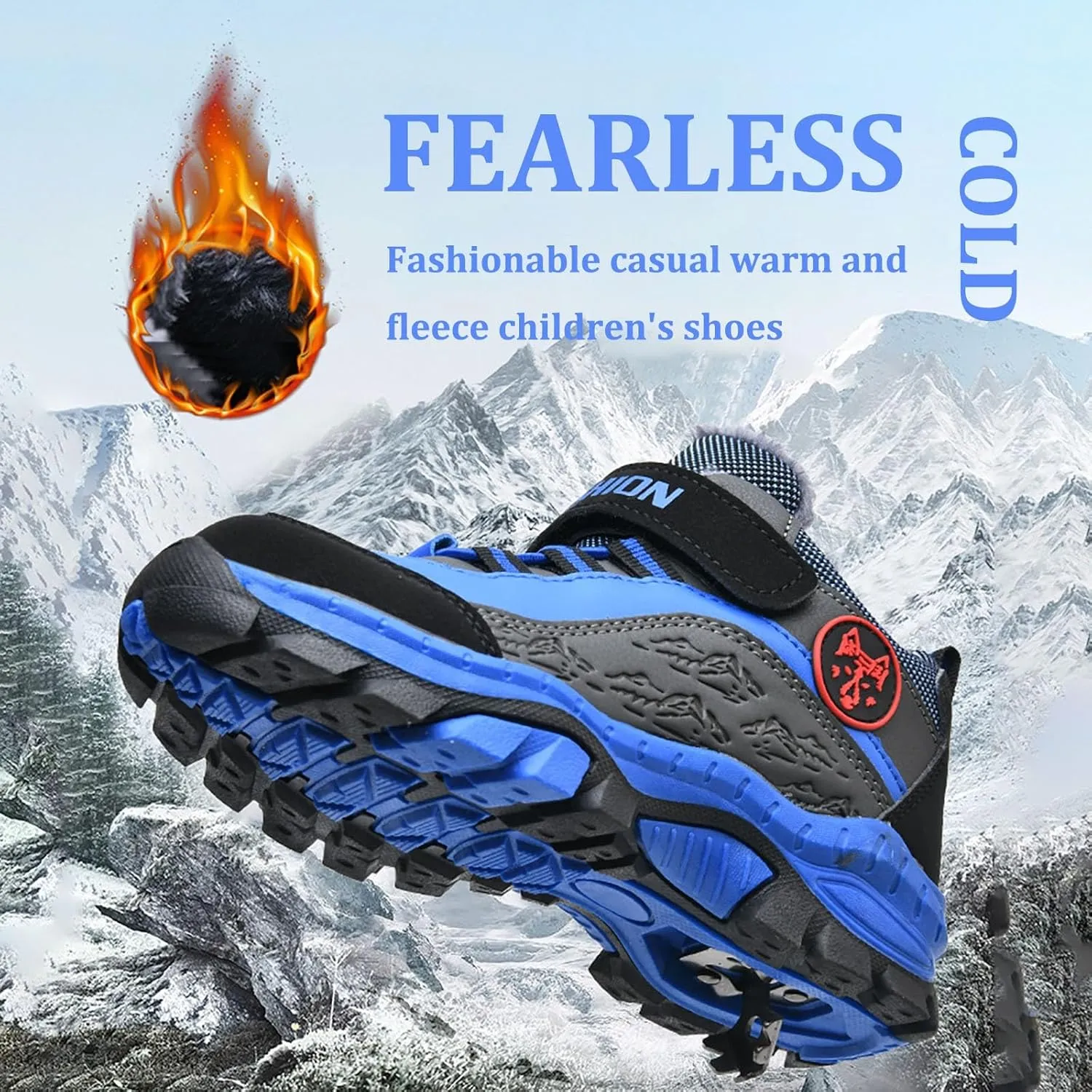Snow Boots for Kids Toddler Winter Snow Boots Insulated Boots Anti-Slip Insulated Winter Shoes Little/Big Kids