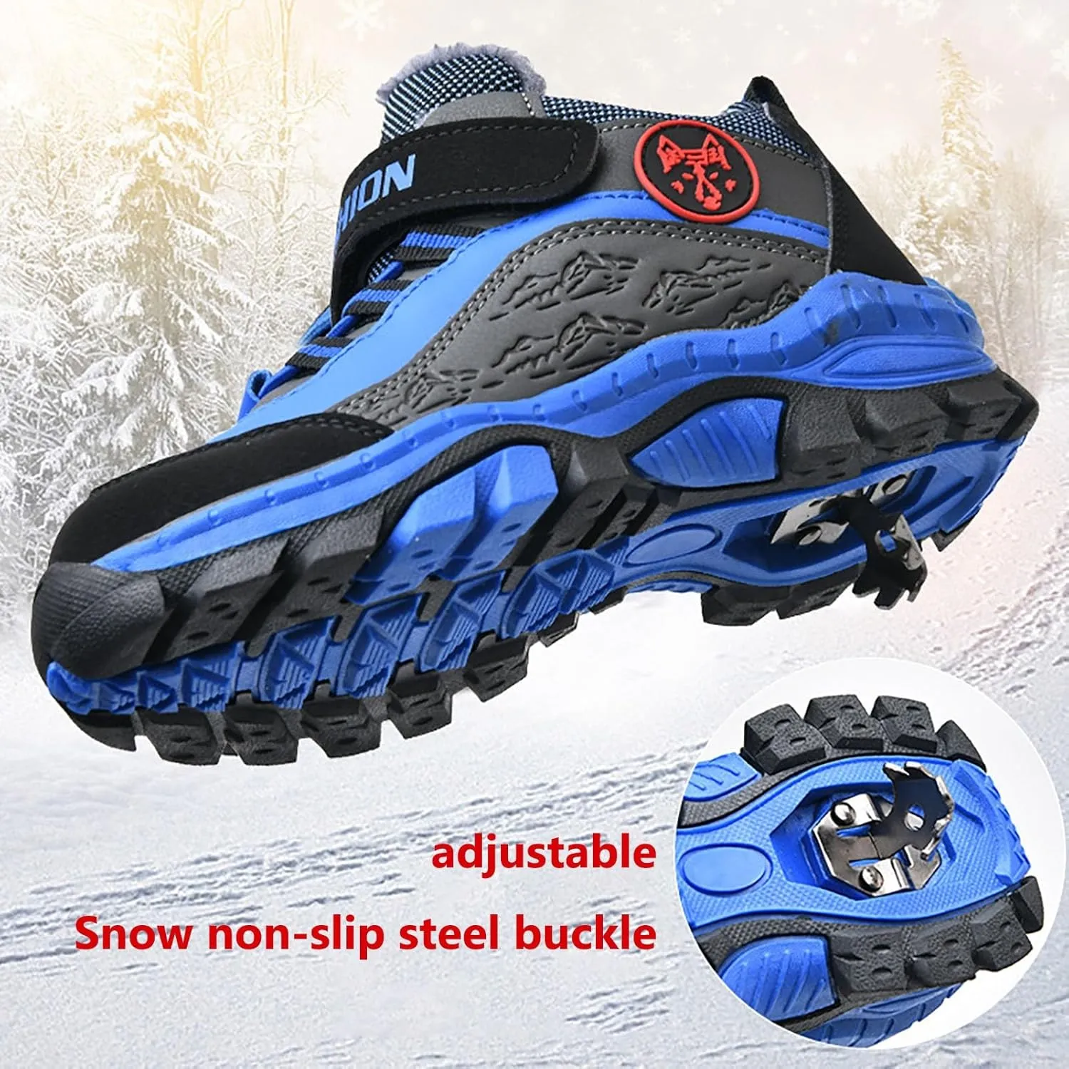 Snow Boots for Kids Toddler Winter Snow Boots Insulated Boots Anti-Slip Insulated Winter Shoes Little/Big Kids