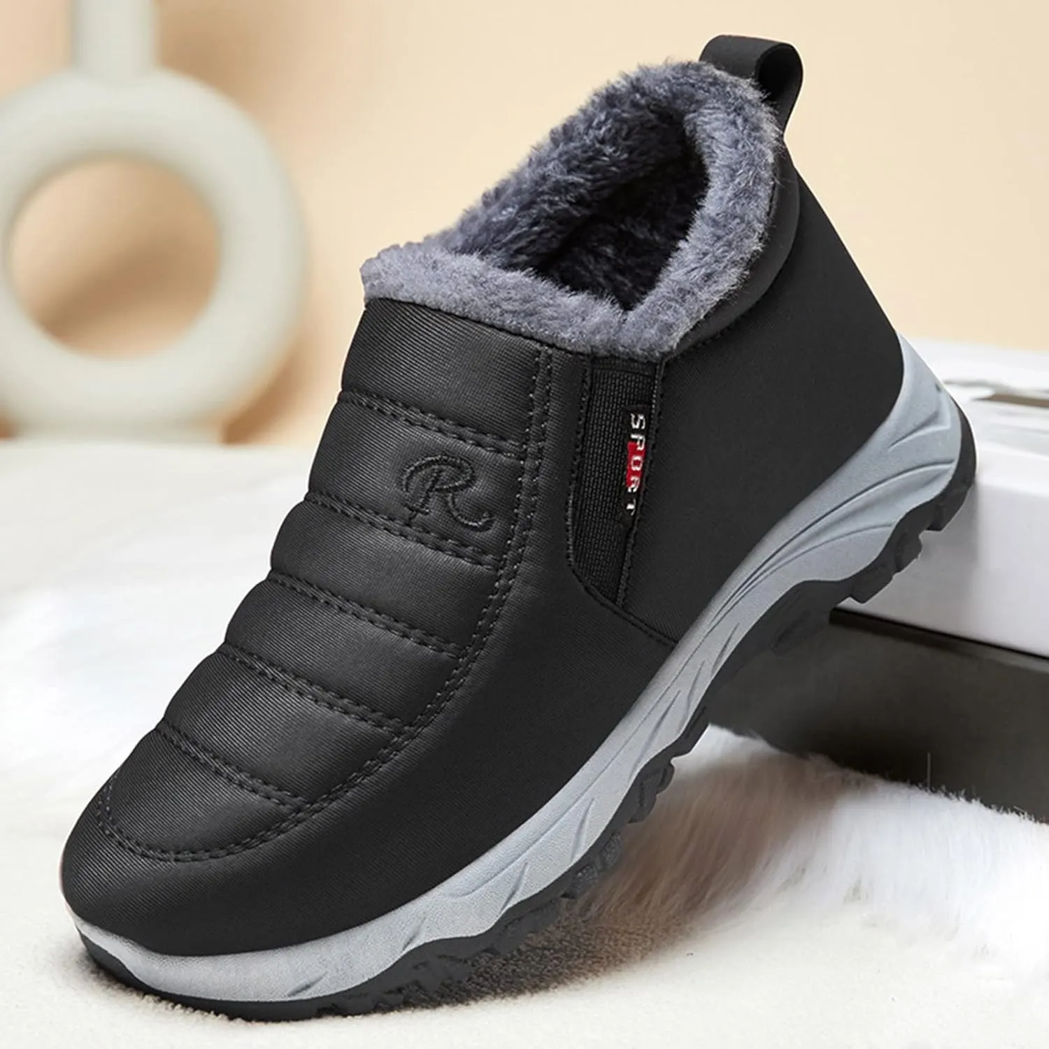 Snow Hiking Boots for Women Waterproof Non Slip Women Waterproof Snow Boots Size 7 Womens Winter Boots Size 9 Wide Boots for Snow Woman Winter Shoes for Women Waterproof Wide Snow