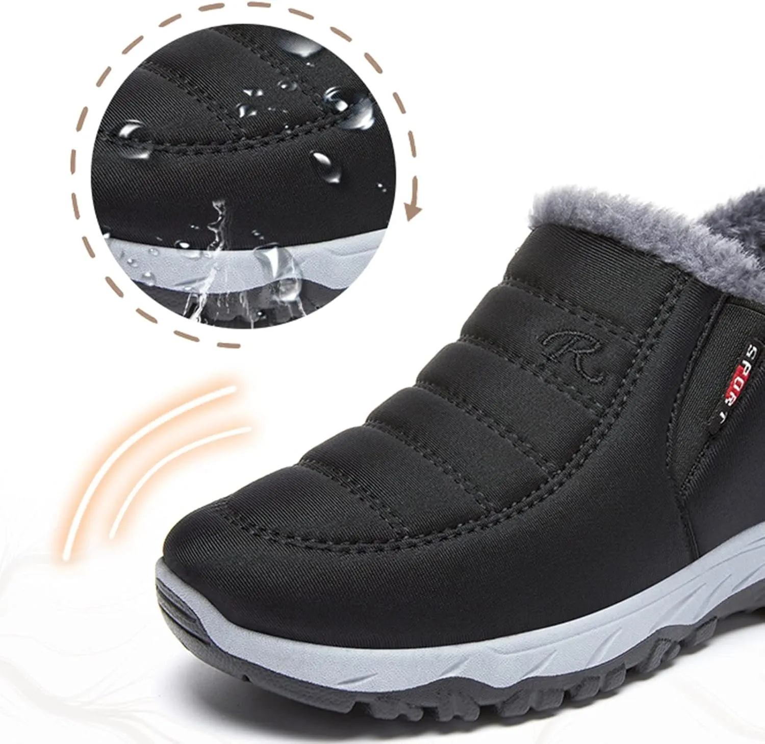 Snow Hiking Boots for Women Waterproof Non Slip Women Waterproof Snow Boots Size 7 Womens Winter Boots Size 9 Wide Boots for Snow Woman Winter Shoes for Women Waterproof Wide Snow