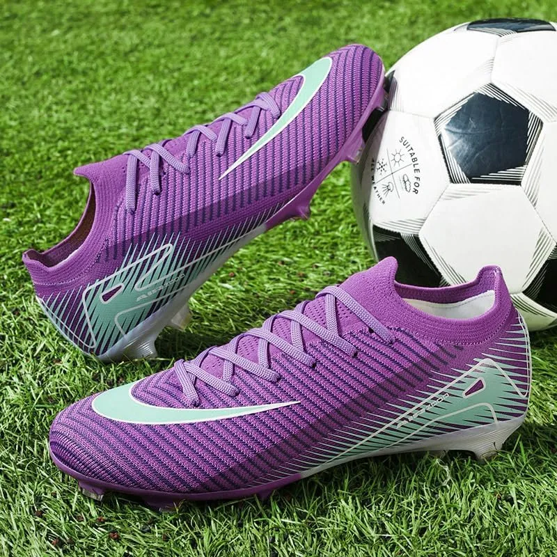 Soccer Cleats for Mens Youth AG Football Boots Outdoor Breathable Training Sneaker Shoes