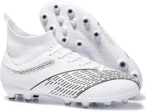 Soccer Cleats Shoes Men for Boy's Sneakers Soccer Shoes for Kids Professional FG Training Shoes Suitable for Natural and Artificial Grass Football Fields (Color : A, Size : 8 Women/6.5 Men)