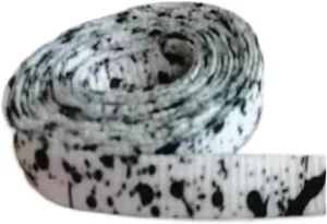 Splatter Flat Shoelaces Printing Speckle Shoelace White Black Ink Dots Graffiti Shoe Lace Red Sky Blue Dots