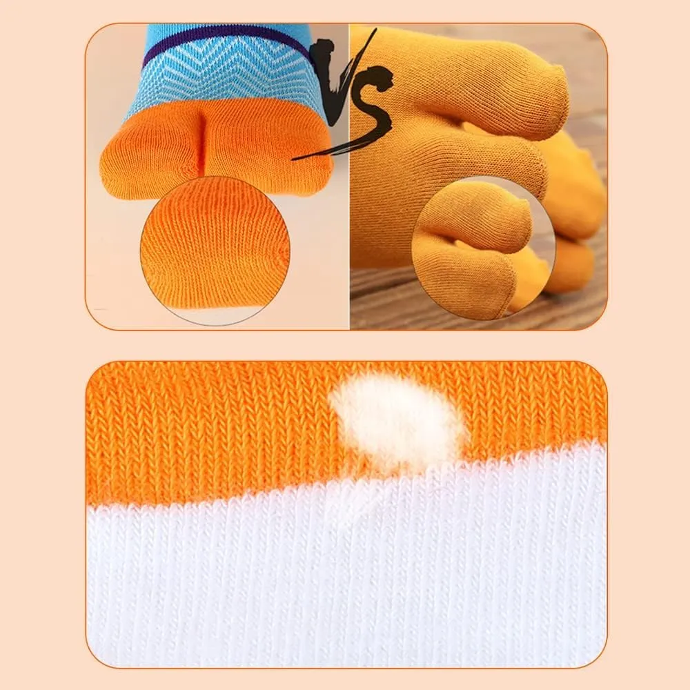 Tabi Socks Athletic Cotton Crew Length Quarter Ankle Two Toe for Women and Men