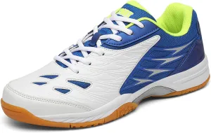 Tennis Shoes Lightweight Pickleball All Court Shoes Indoor Outdoor Badminton Sneaker with Arch Support Court Training Blue