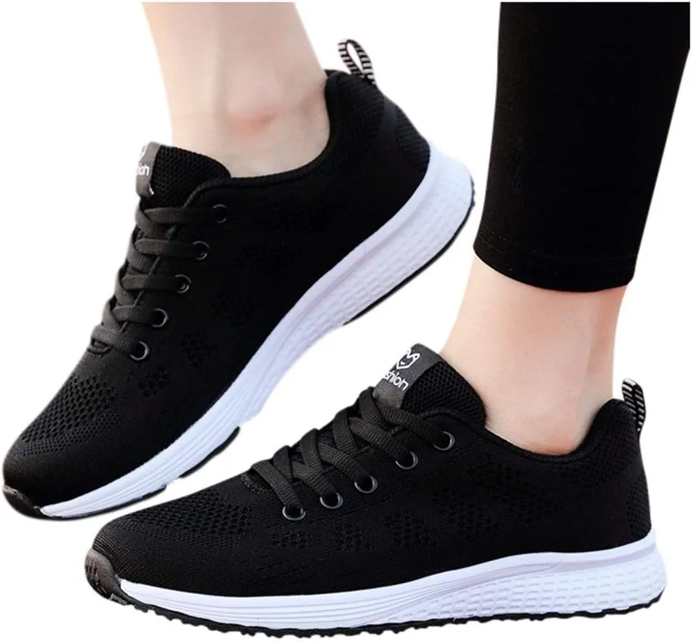 Tennis Shoes Womens Dress Casual Shoes for Men Platfrom Sneakers Walking Shoes Wide Width Mesh Breathable Hiking Shoes Low Top Lightweight