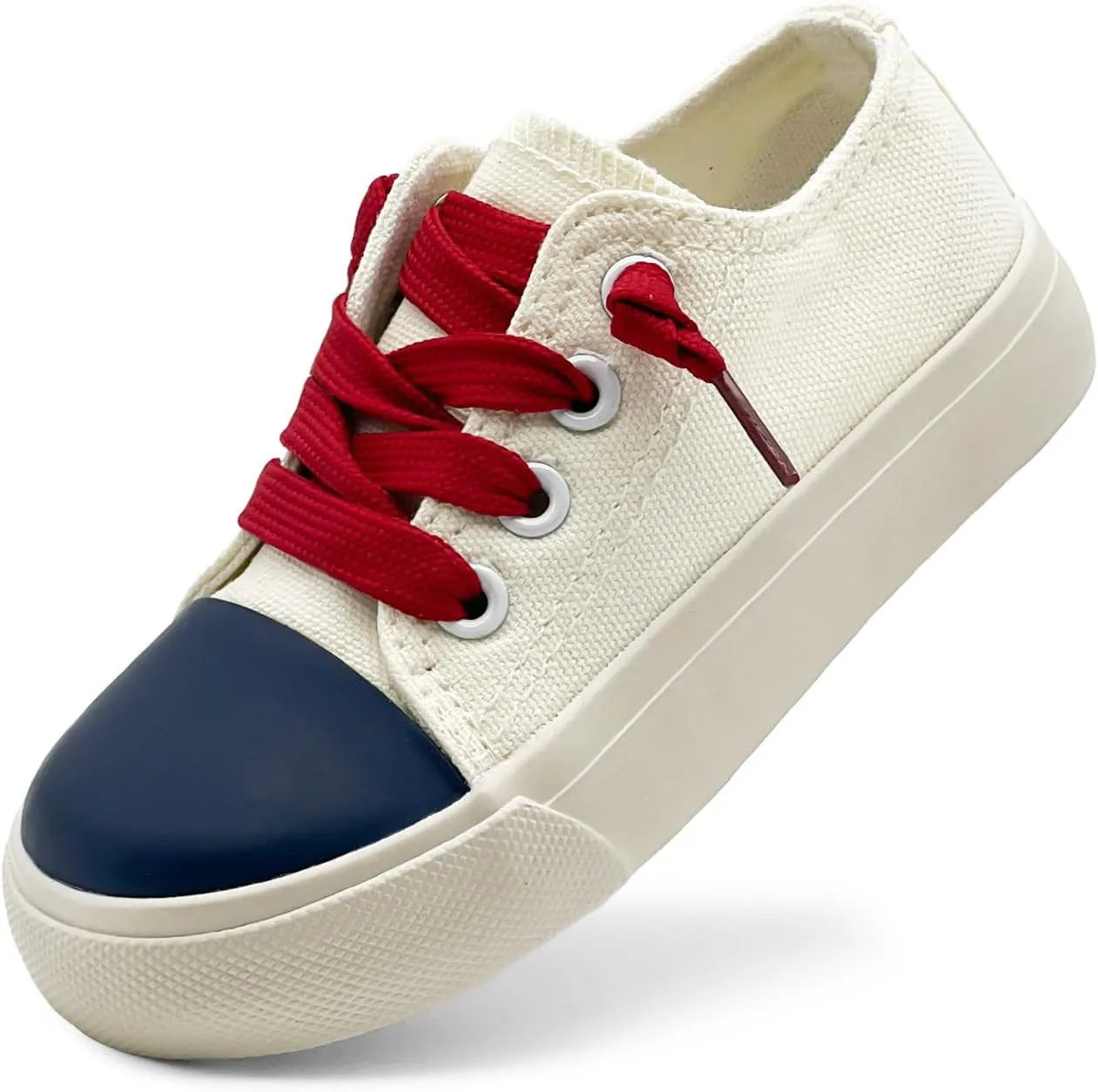 Toddler Kids Sneakers Boys and Girls Canvas Shoes Slip On Lightweight Walking Shoes for Little Big Kids