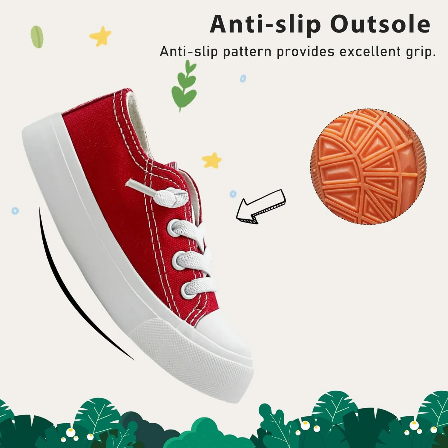 Toddler Kids Sneakers Boys and Girls Canvas Shoes Slip On Lightweight Walking Shoes for Little Big Kids