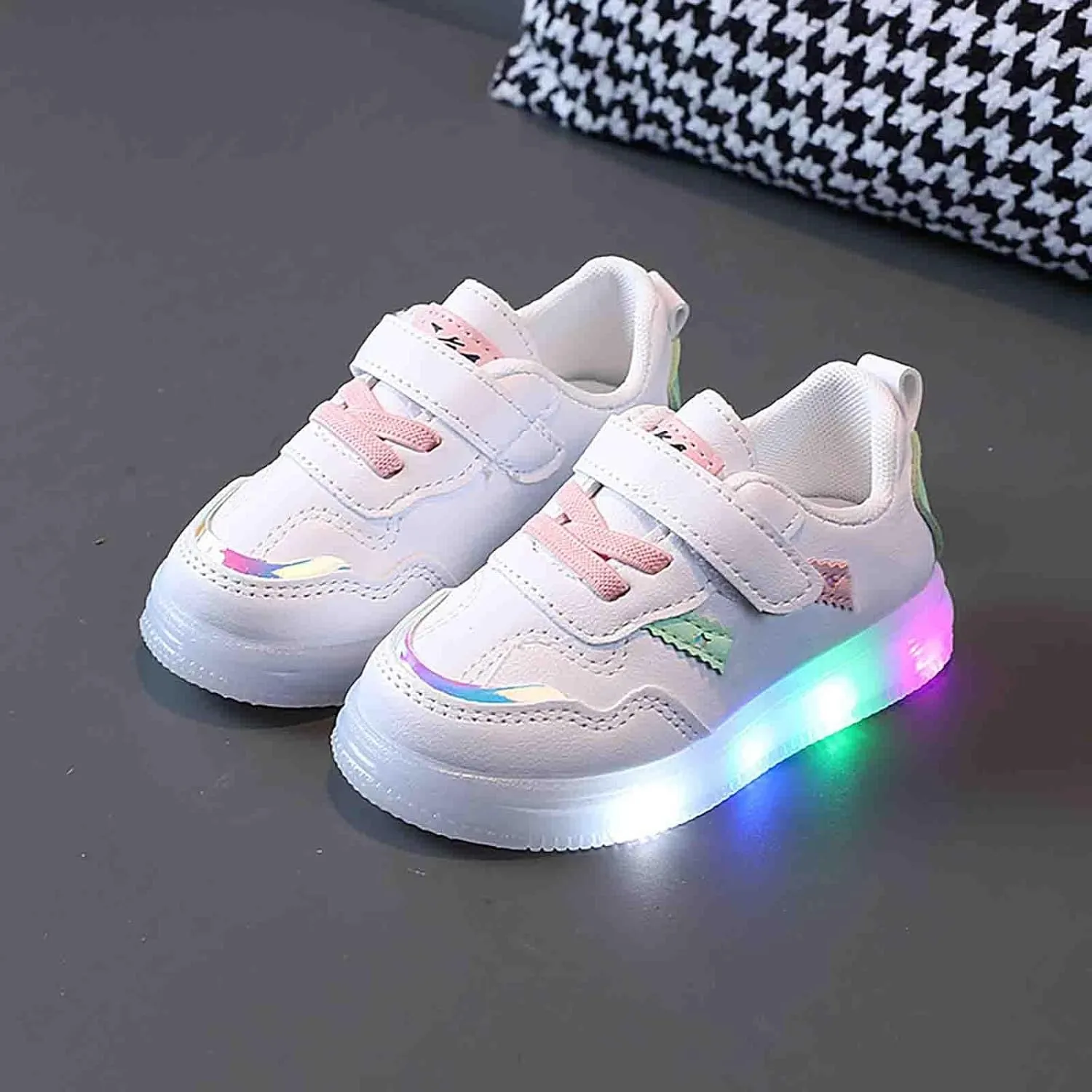 Toddler Led Light Up Sneaker Boys Girls Flashing Lightweight Mesh Breathable Sport Athletic Boy Shoes 10 Little Kid