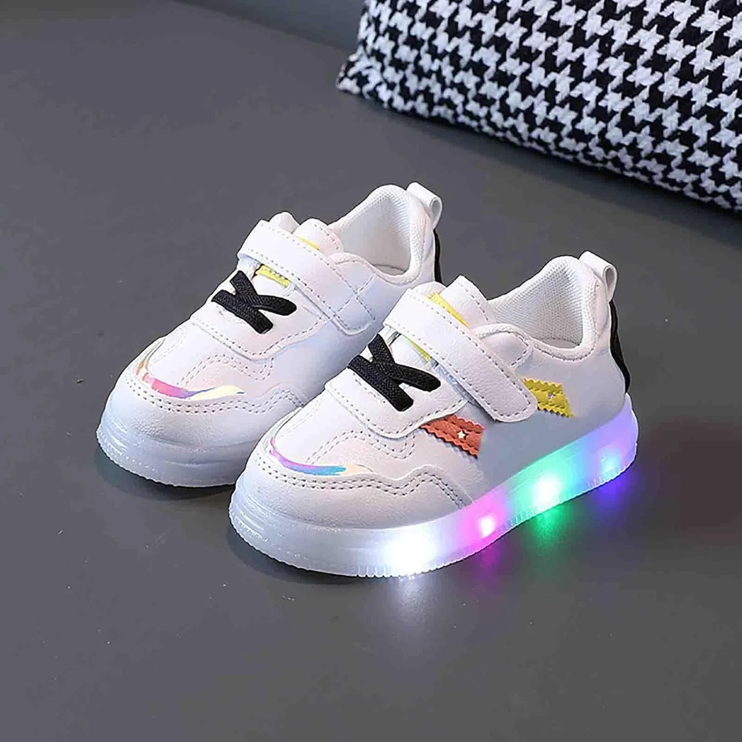 Toddler Led Light Up Sneaker Boys Girls Flashing Lightweight Mesh Breathable Sport Athletic Boy Shoes 10 Little Kid