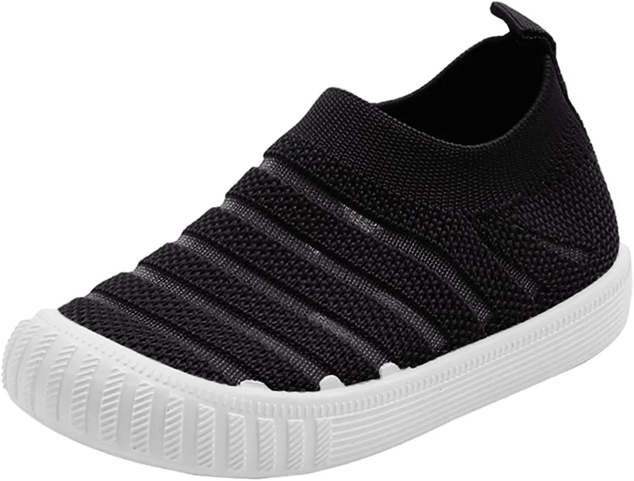 Toddler Little Girls Boys Lightweight Sports Shoes Spring Summer Stripe Mesh Breathable Flat Casual Sneakers