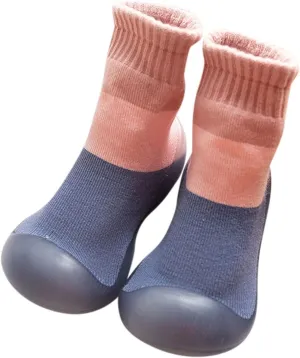 Toddler Sock Shoes,Infant Boys Girls Shoes First Walkers Contrast Color Antislip Socks Shoes Prewalker Sneaker Booties