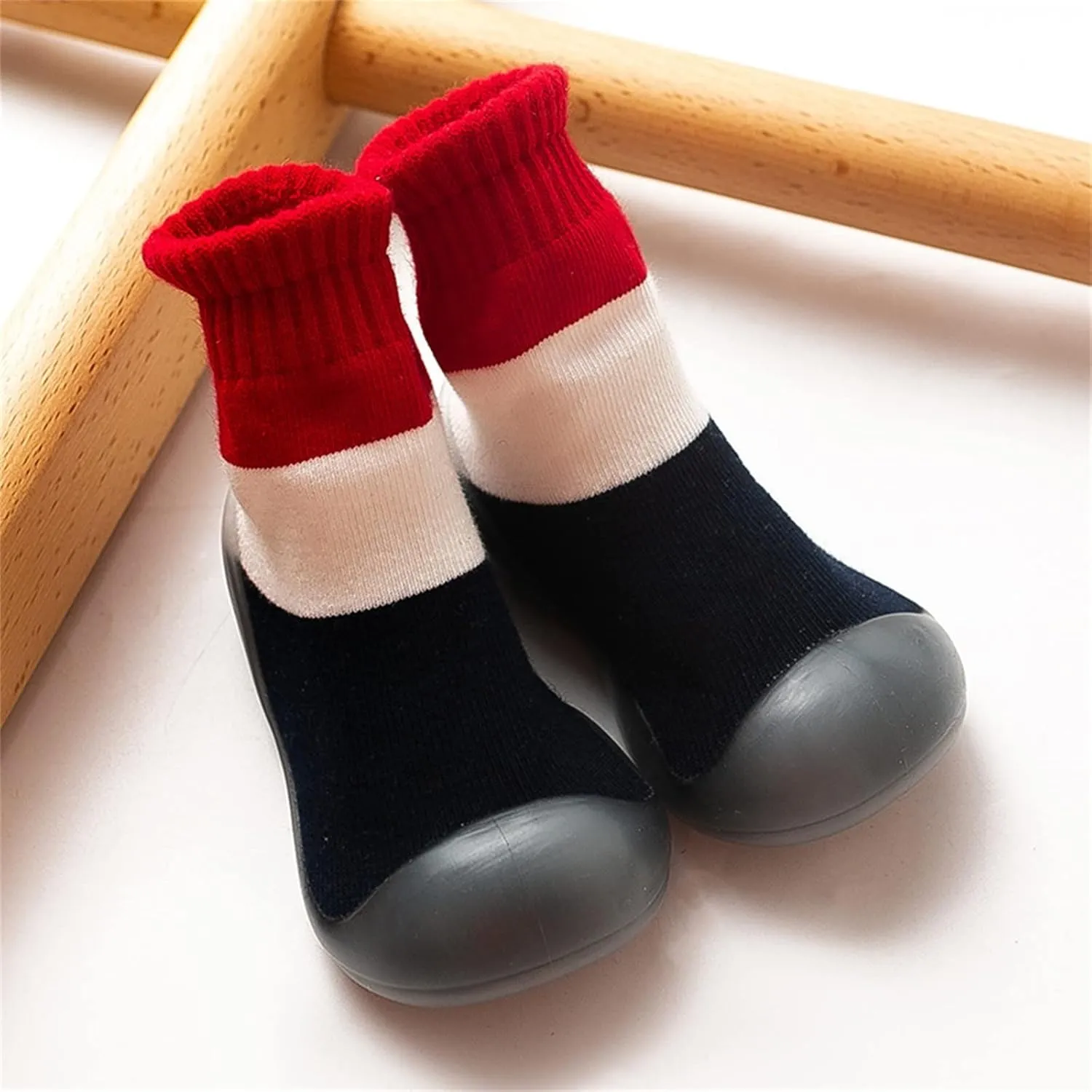Toddler Sock Shoes,Infant Boys Girls Shoes First Walkers Contrast Color Antislip Socks Shoes Prewalker Sneaker Booties
