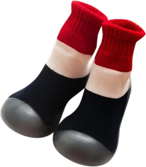 Toddler Sock Shoes,Infant Boys Girls Shoes First Walkers Contrast Color Antislip Socks Shoes Prewalker Sneaker Booties