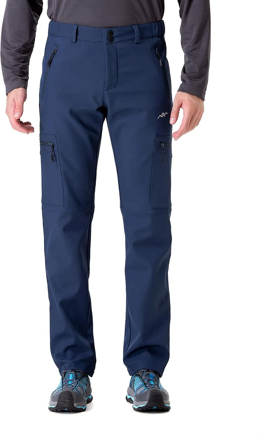 TRAILSIDE SUPPLY CO. Men's Fleece Lined Insulated Pants Softshell Pants,Water and Wind-Resistant