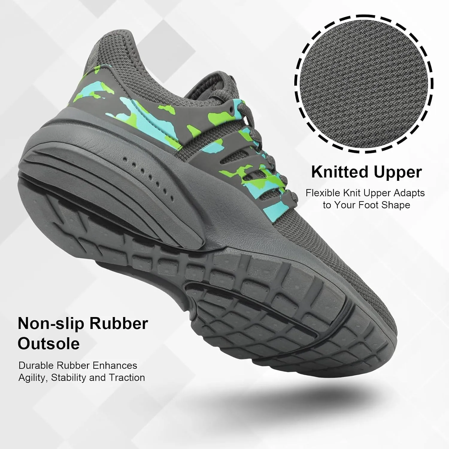 Troadlop Men's Running Shoes Non Slip