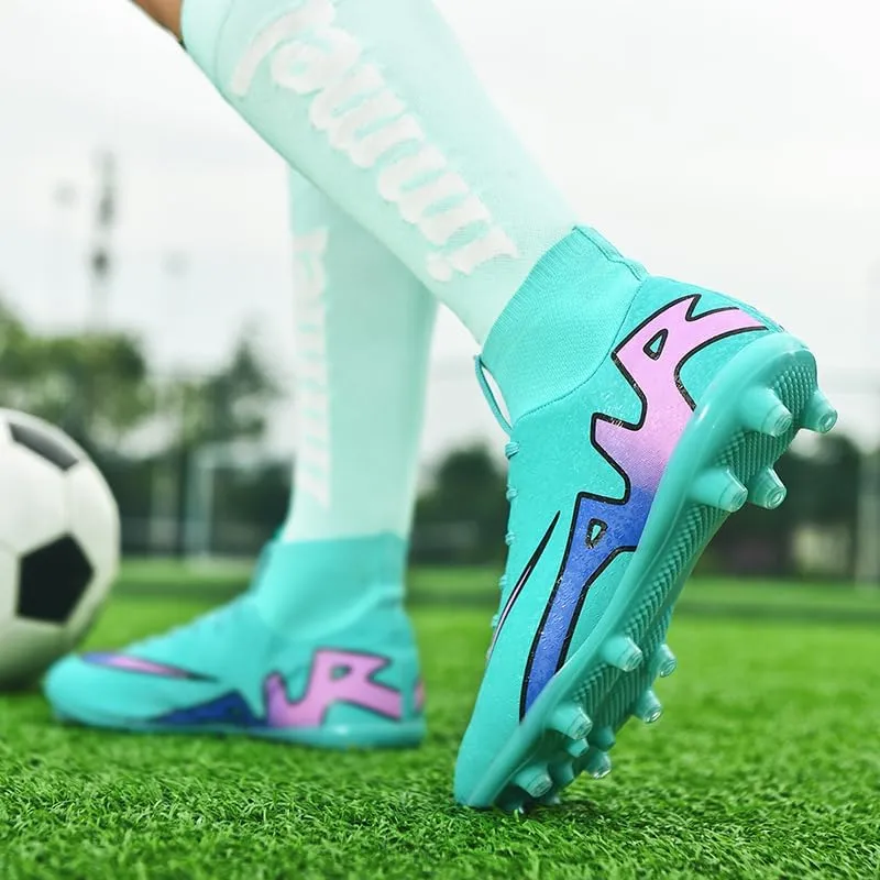 Unisex-Adult Soccer Cleats Lightweight Futsal Training Football Shoes for Big Boys