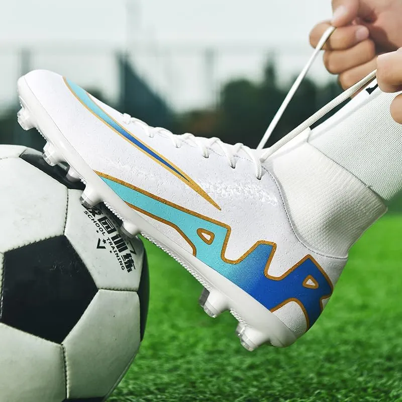 Unisex-Adult Soccer Cleats Lightweight Futsal Training Football Shoes for Big Boys