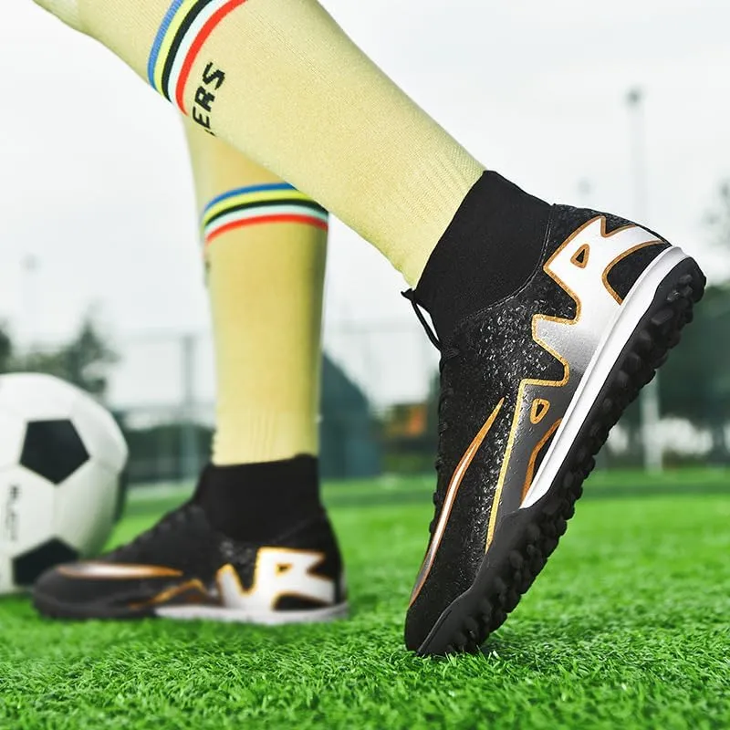 Unisex-Adult Soccer Cleats Lightweight Futsal Training Football Shoes for Big Boys