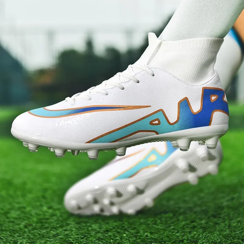 Unisex-Adult Soccer Cleats Lightweight Futsal Training Football Shoes for Big Boys
