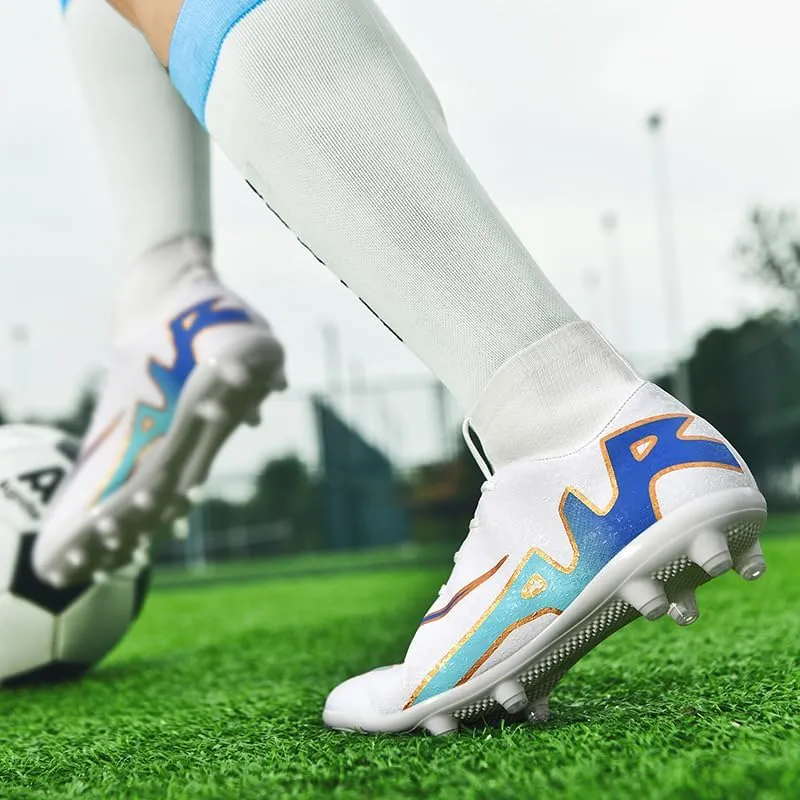 Unisex-Adult Soccer Cleats Lightweight Futsal Training Football Shoes for Big Boys