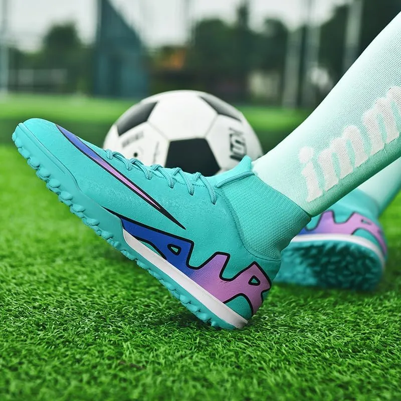 Unisex-Adult Soccer Cleats Lightweight Futsal Training Football Shoes for Big Boys