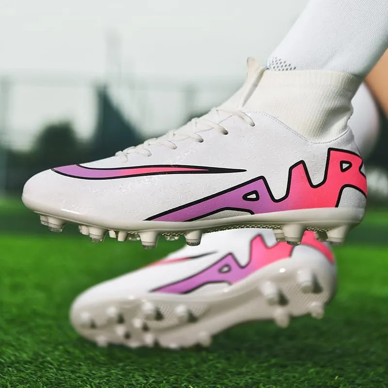 Unisex-Adult Soccer Cleats Lightweight Futsal Training Football Shoes for Big Boys