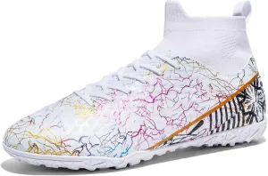 Unisex-Adult Soccer Cleats Lightweight Futsal Training Football Shoes for Big Boys