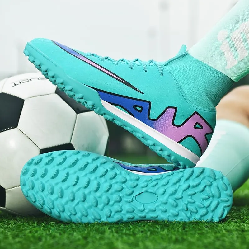 Unisex-Adult Soccer Cleats Lightweight Futsal Training Football Shoes for Big Boys