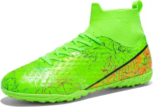 Unisex-Adult Soccer Cleats Lightweight Futsal Training Football Shoes for Big Boys