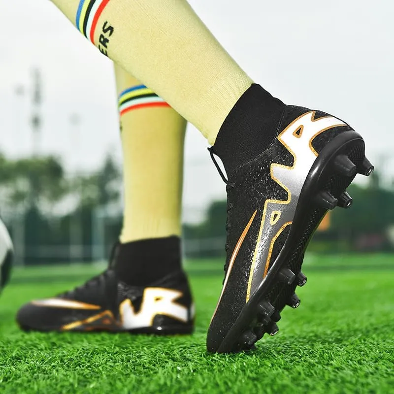 Unisex-Adult Soccer Cleats Lightweight Futsal Training Football Shoes for Big Boys