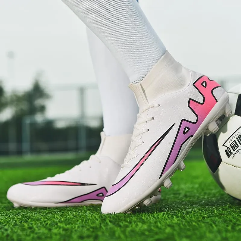 Unisex-Adult Soccer Cleats Lightweight Futsal Training Football Shoes for Big Boys