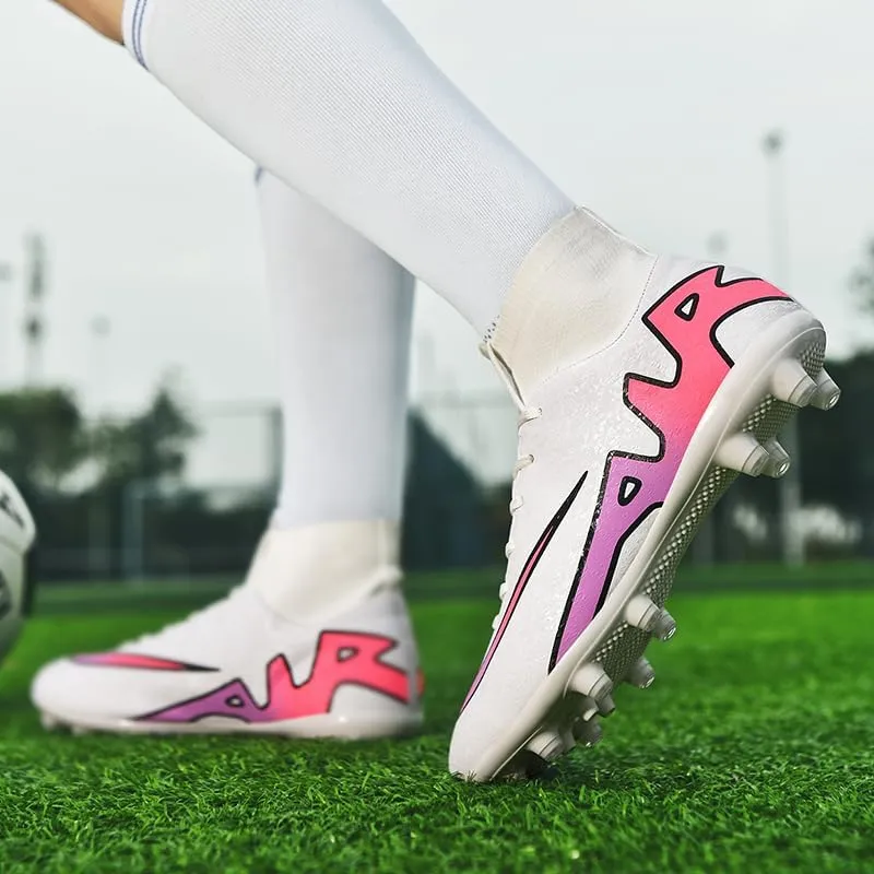 Unisex-Adult Soccer Cleats Lightweight Futsal Training Football Shoes for Big Boys