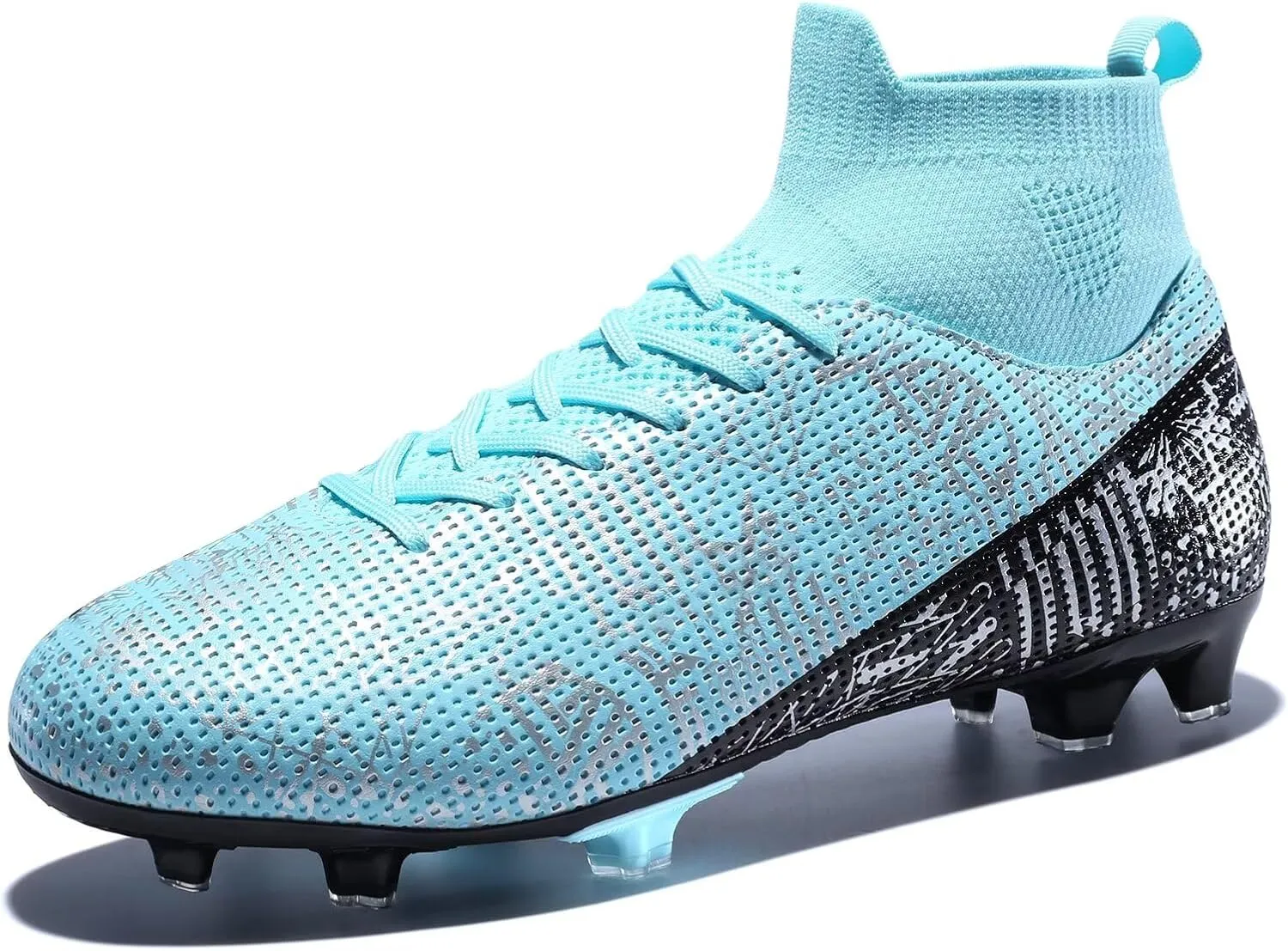 Unisex-Adult Soccer Cleats Tacos de Futbol para Hombre Lightweight Futsal Training Football Shoes for Big Boys
