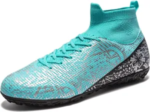 Unisex-Adult Turf Soccer Shoes Lightweight Training Futsal Shoes for Big Boys