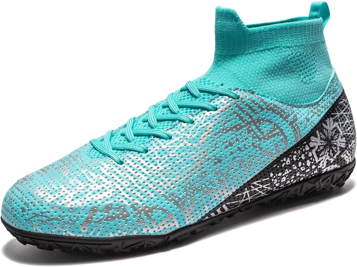 Unisex-Adult Turf Soccer Shoes Lightweight Training Futsal Shoes for Big Boys