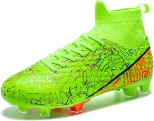 Unisex-Child Soccer Cleats Lightweight Training Football Shoes for Youth