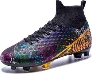 Unisex-Child Soccer Cleats Lightweight Training Football Shoes for Youth
