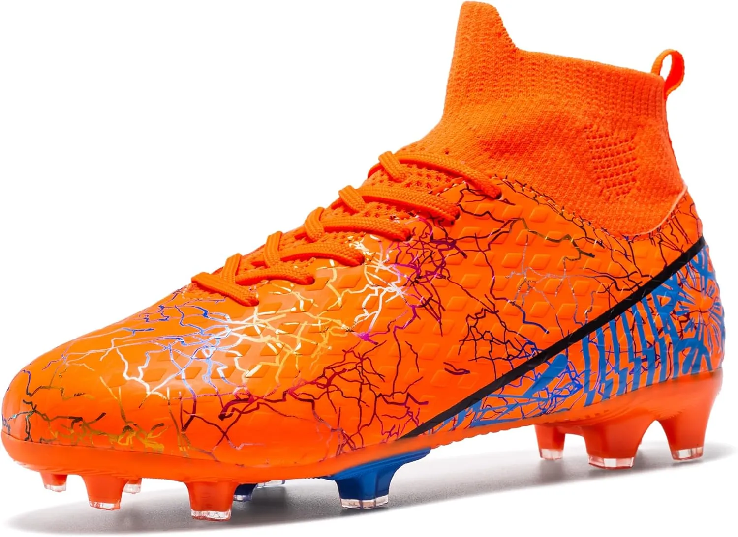 Unisex-Child Soccer Cleats Lightweight Training Football Shoes for Youth
