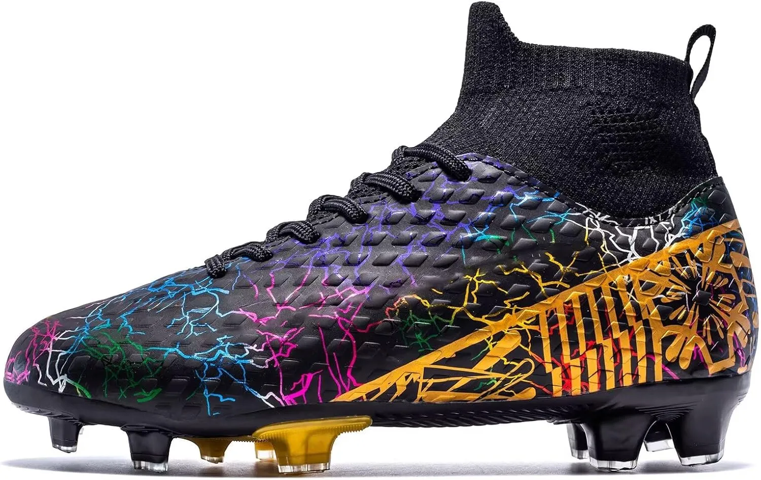 Unisex-Child Soccer Cleats Lightweight Training Football Shoes for Youth
