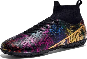 Unisex-Child Soccer Cleats Lightweight Training Football Shoes for Youth