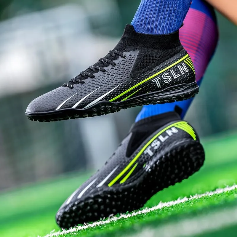 Unisex Soccer Shoes for Adults, Lightweight, Indoor Soccer Training Shoes for Big Kids.
