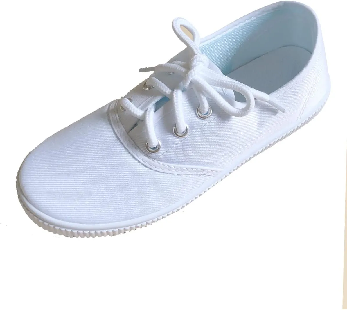 Unpafcxddyig Kids Lace up Sneakers Athletic Running Tennis Sport Shoe Canvas Shoes White